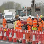 There were delays all weekend on the A27 at Shoreham Bypass due to roadworks