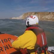 RNLI crews rescued two people near Seaford