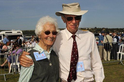 Former Vulcan bomber pilot group Captain John Burleigh and his wife Audrey
