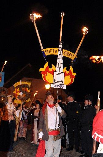 Fat cat bankers and greedy MPs went up in flames last night at the Lewes Bonfire celebrations.

Thousands of people flocked to the town to watch the effigies as they were paraded through the streets.


One effigy featured the former Home Secretary Ja