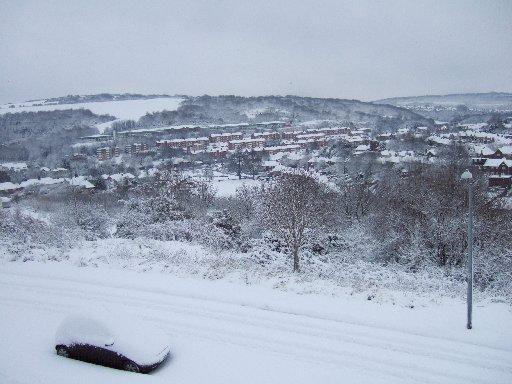 From Sarah Ford in Brighton. The view from my bedroom window overlooking Bevendean and Moulscoomb
