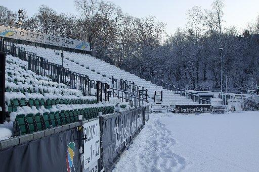 Withdean in the snow. Sent in by Paul Hazlewood, Brighton and Hove Albion's photographer.