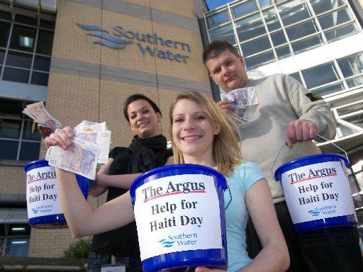 Southern Water Staff raised £1,000 for the people of Haiti. 