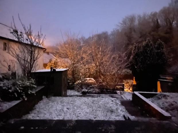 The Argus: Snow in Crowborough this morning Credit: Heidi Schlieder