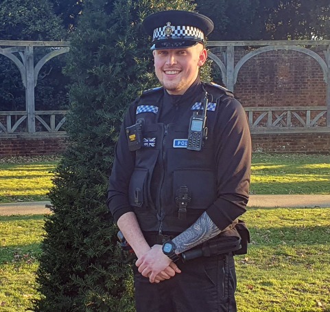 PC Daniel Churchyard is now on the frontline in Crawley and Mid Sussex