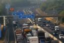 Updates as traffic stopped on M23 due to multi-car crash