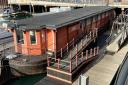 The barge, which was formally The Pagoda restaurant, is now up for sale