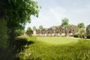 An artist's impression of the development at Old Malling Farm