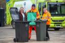 Councillor Wendy Maples with Lewes bin staff