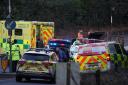A man was arrested on suspicion of drug driving after a crash on the A267 near Five Ashes