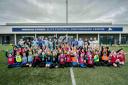 Schoolgirls got to enjoy a day at Brighton's training ground and were even surprised by three of the women's team