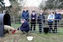 Children at Newbarn School cared for a ewe and her lambs