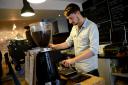 Coffee being prepared in Bond Street Coffee Shop, Brighton.  Picture: Sam Stephenson