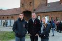 Peter Kyle MP in Auschwitz with local students