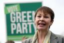 Green Party joint leader Caroline Lucas makes a speech in front of supporters during their party's election launch at the Avon Gorge Hotel in Bristol.  Picture: Andrew Matthews/PA Wire