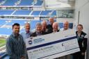 Brighton and Hove South Downs Rotary Club donation to football charity