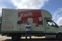 Danny Mawson with one of the Kwik Stix vans