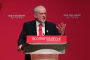 Labour leader Jeremy Corbyn speaking during the Scottish Labour conference in Caird Hall, Dundee. PRESS ASSOCIATION Photo. Picture date: Friday March 9, 2018. See PA story POLITICS Labour. Photo credit should read: Jane Barlow/PA Wire.