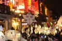 The thousands of people take part and watch the Burning the Clocks event are asked not to set off sky lanterns this year