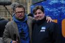 Brighton Sea Life Centre general manager Max Leviston with Hugh Fearnley-Whittingstall
