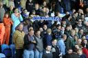 Brighton and Hove Albion fans at the match on Saturday