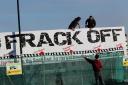Environmental campaigners having their say against fracking