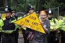 Dame Vivienne Westwood joins anti-fracking protests at Cuadrilla site in Balcombe