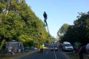 Police take tougher stance on Balcombe protesters after tripod protest closes road