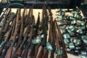 Haul of fire arms and ammunition found in property