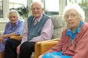 Phoebe Marley, left, and Edna Hart, both 101 and William Edward Jenner, 100
