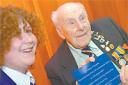 Henry Allingham. 110, has recorded a podcast with pupils at Hazelwick School in Three Bridges