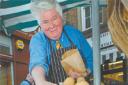 Dennis Haroly sells organic fruit and veg at Horsham farmers' market