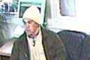 A CCTV image released by British Transport Police  of a man suspected of crossing the railway line close to Billingshurst Station