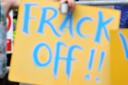 Bianca Jagger backs fracking protestors
