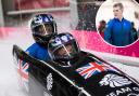 Brad Hall is set to pilot the two-man and four-man bobsleigh teams for Team GB at the Winter Olympics next month: credit - Team GB
