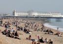 Sunseekers on Brighton beach