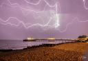 Worthing lightning strike. Photo by Jan Budgen