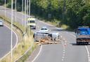 The crash on the A27 near Patcham yesterday