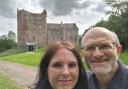 John and Gemma Wood visited Doune Castle, used in filming for Monty Python and the Holy Grail, for their honeymoon
