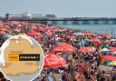 Brighton and the rest of Sussex is braced for more hot weather with the Met Office issuing a weather warning for extreme heat for later this week