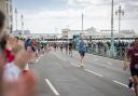 Runners on Brighton Seafront during last year's marathon