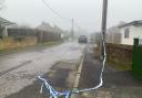 A police cordon remained in place this morning after a man was found dead in Littlehampton. Pictured is Gladonian Road