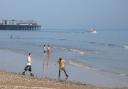 Paddlers enjoying Brighton beach