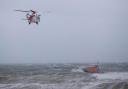 The coastguard helicopter and lifeboat were involved in the operation - FILE PHOTO