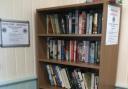 The bookstall stands in the waiting room at Hove railway station