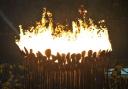 STRIKING: The Olympic cauldron