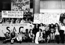 Arts cuts student protest, 1991