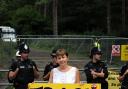 Brighton Pavilion MP Caroline Lucas arrested during Balcombe anti-fracking protests