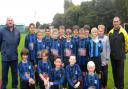 Brian Whiteside, manager of the Southwick Rangers Under-12s, far right
