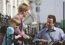 Tory leader David Cameron meets voters on the streets of Brighton yesterday